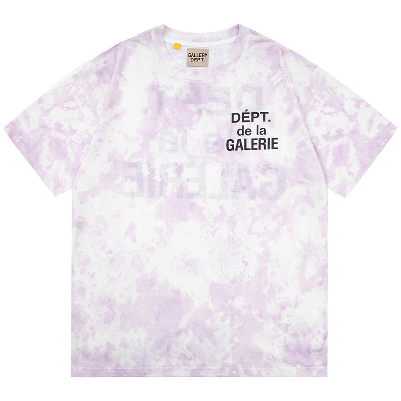 Gallery Dept. Tie-Dyed Logo-Print Cotton-Blend Jersey T-Shirt