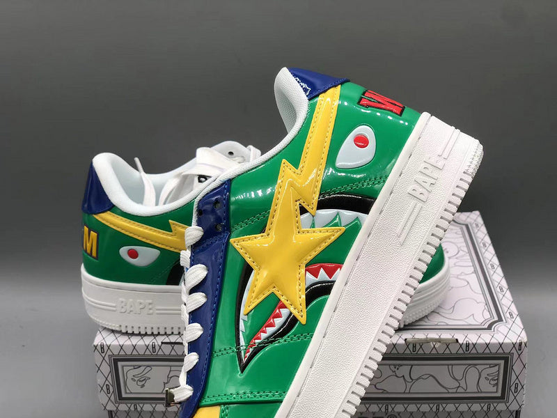 BAPE Bapesta Low M2 'Green Shark Face'