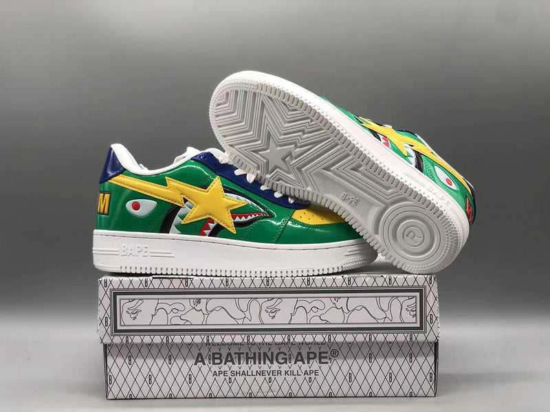 BAPE Bapesta Low M2 'Green Shark Face'