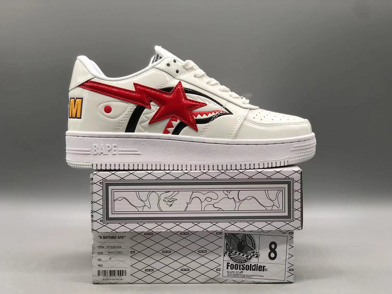 A Bathing Ape Bape Sta Low Shark White