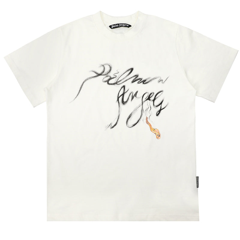 Palm Angels Foggy logo-print T-shirts