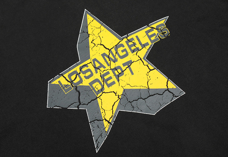 Gallery Dept. 1989 city logo limited crack five-pointed star T-Shirts