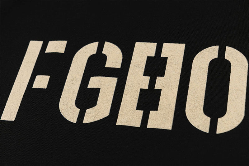 Fear Of God Flocked Letters FG80 Pattern T-Shirts