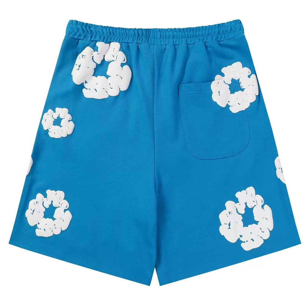 Denim Tears The Cotton Wreath Shorts Blue