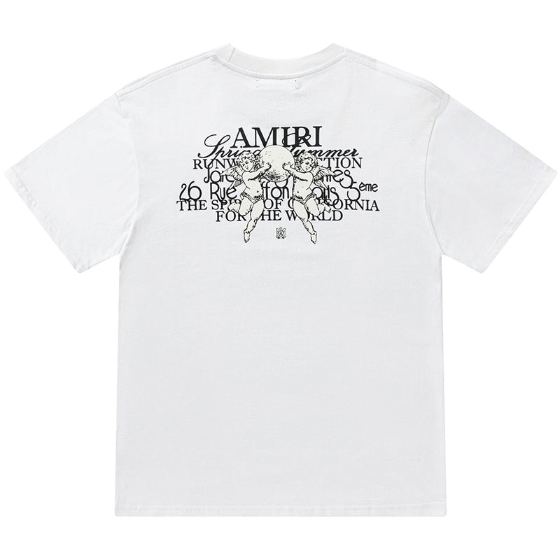 AMIRI round neck street style cotton T-Shirts