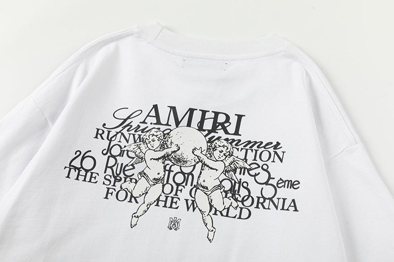 AMIRI round neck street style cotton T-Shirts