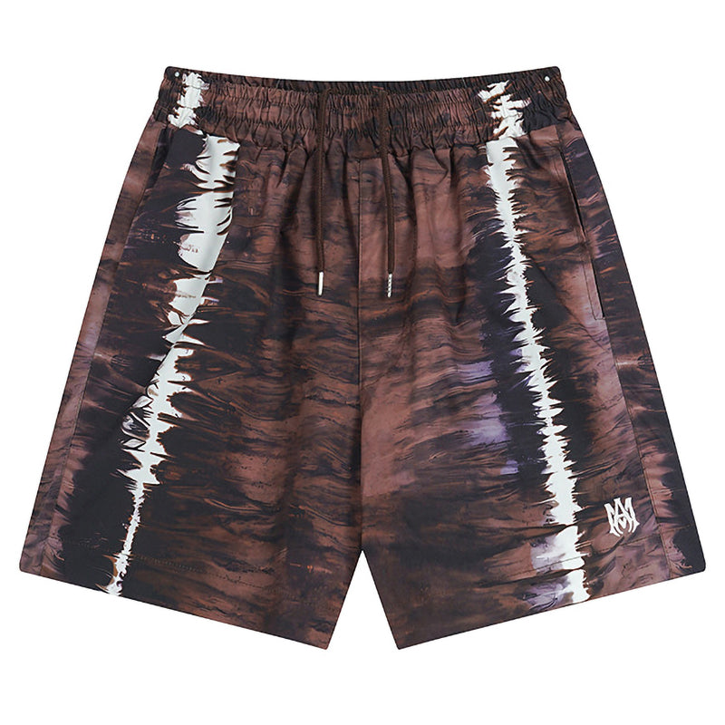 AMIRI Tie-dye letter logo printed casual shorts