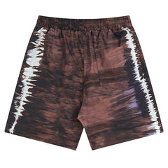 AMIRI Tie-dye letter logo printed casual shorts