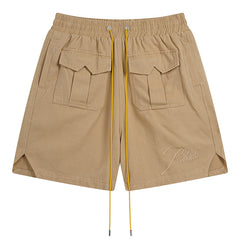 RHUDE Embroidered Letters Logo Shorts