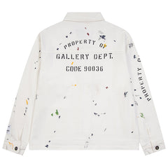 Gallery Dept. EP Paint-Splattered Logo-Print Cotton-Ripstop Jacket