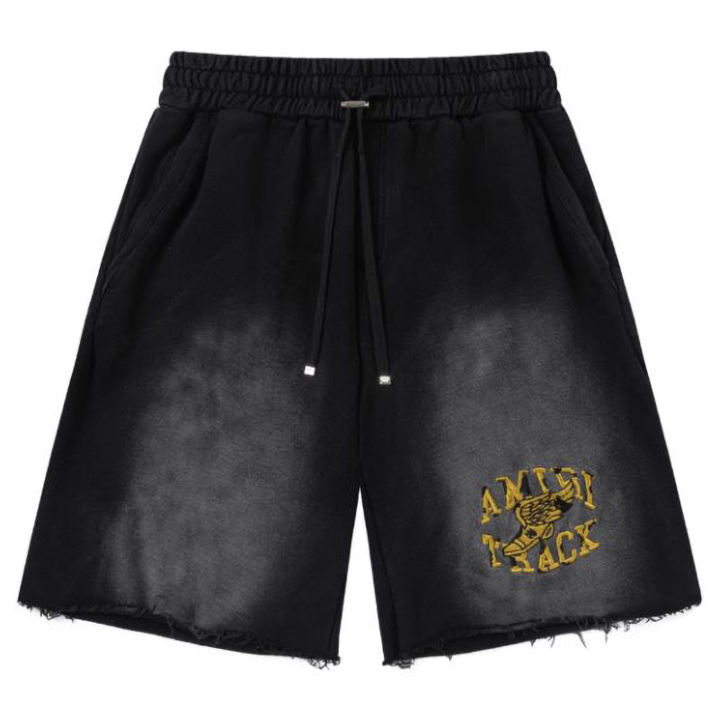 AMIRI logo-embellished cotton track Shorts