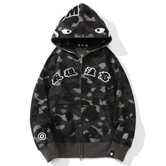 BEP x BAPE ColorCamo Shark Full Zip Hoodie