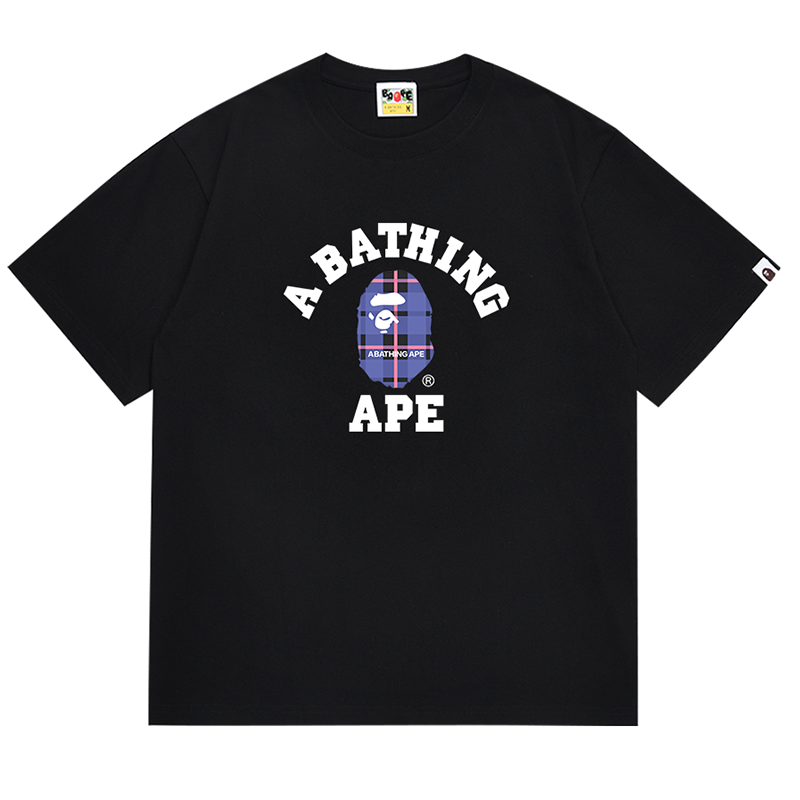 BAPE Logo Check College Tee