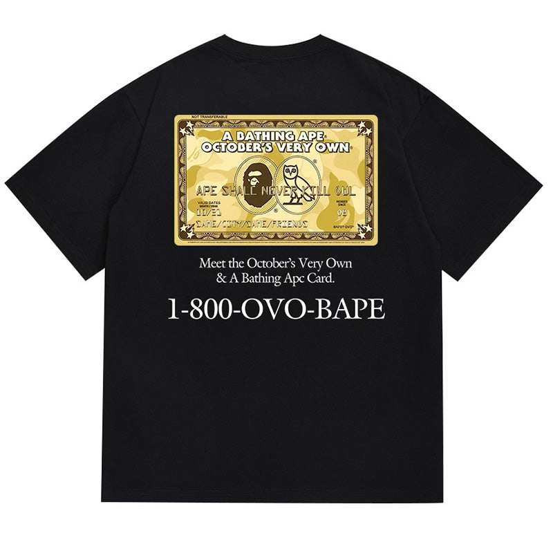 BAPE x OVO Card T-shirt