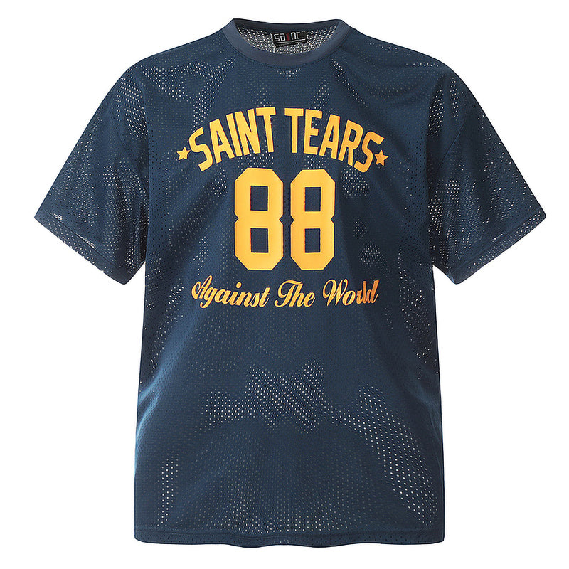 SAINT MICHAEL Mesh sun protection short sleeve T-Shirts