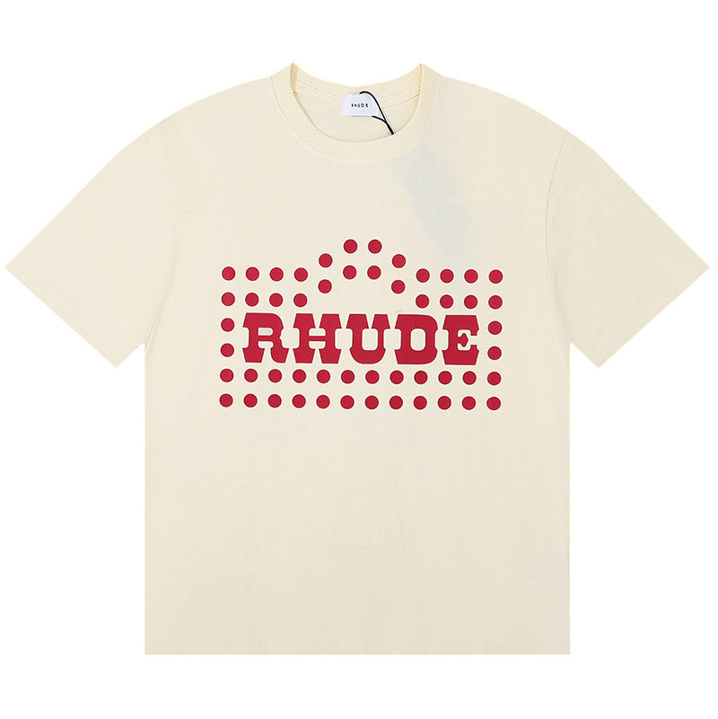 RHUDE FLOCKED BURNOUT T-Shirt