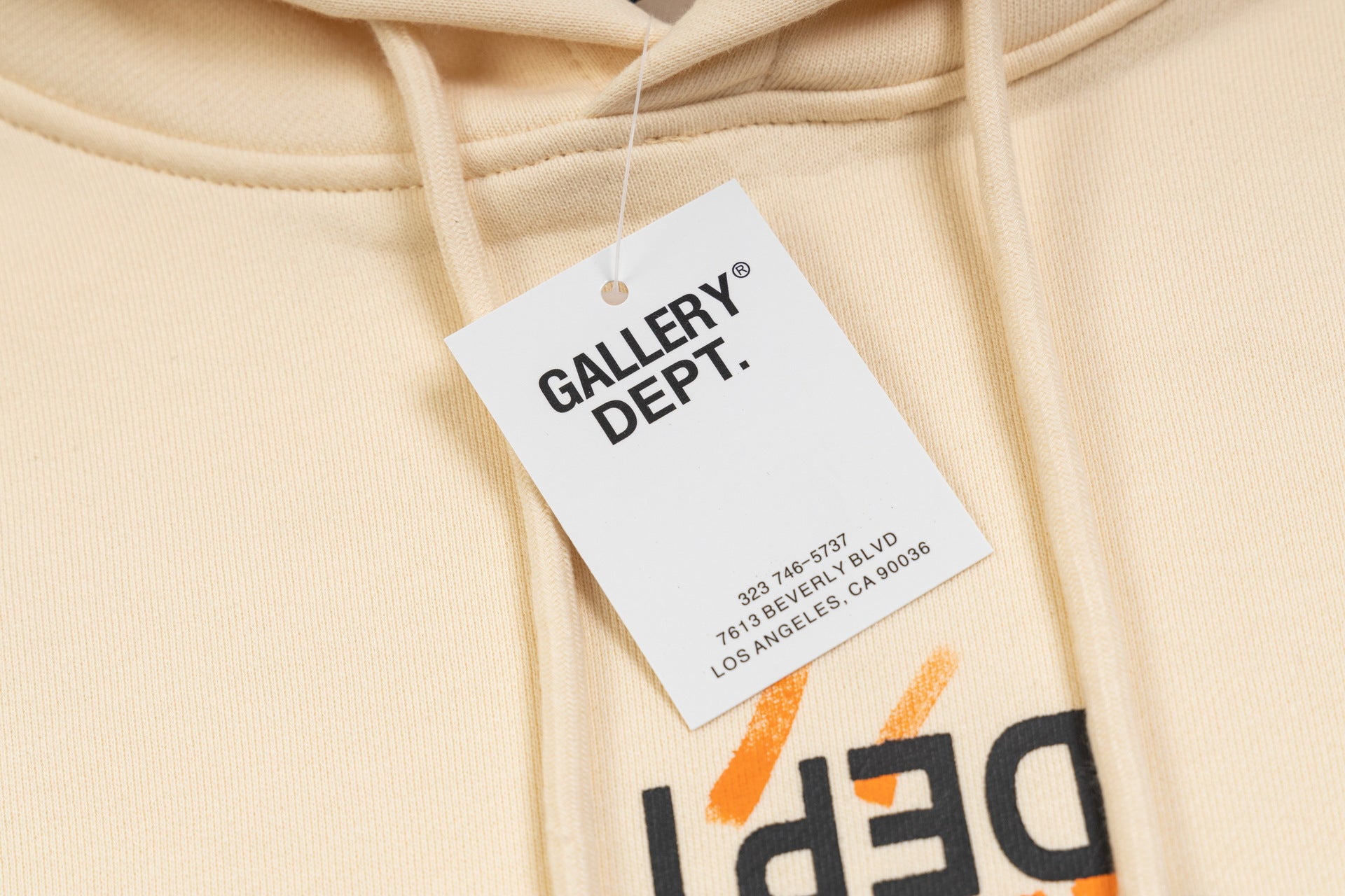 Gallery Dept.Embroidery letters logo splash ink printing Hoodies