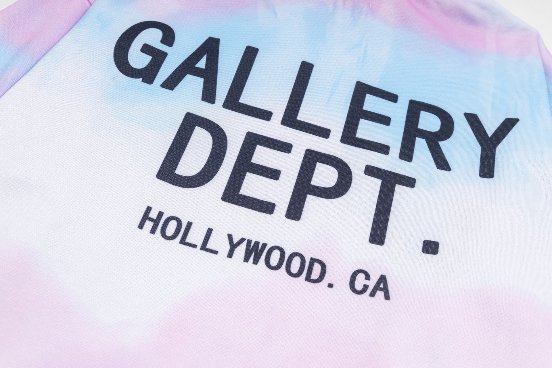 Gallery Dept.Tie-dye lettering logo print Hoodies