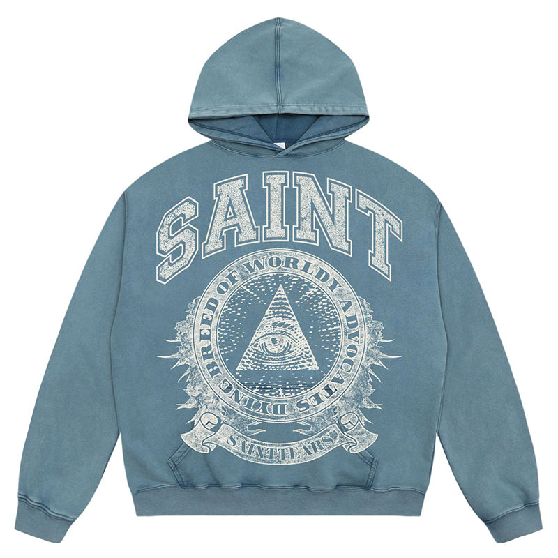 SAINT MICHAEL Letter Printing Hoodies