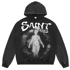 SAINT MICHAEL Portrait Pattern Print Hoodies