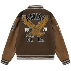 AMlRl appliqué-logo Varsity Jackets