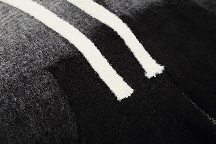 OFF WHITE Arrow Logo Knitted Sweater Hoodie