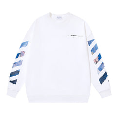 Off White Logo Cotton Sweatshirts