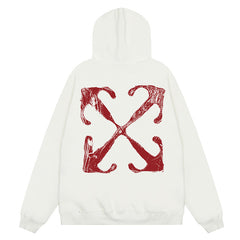 Off White Men's Scratch Arrow Popover Hoodies