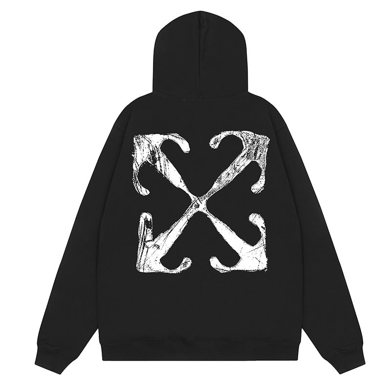 Off White Men's Scratch Arrow Popover Hoodies