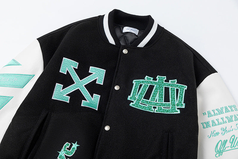 OFF WHITE x New York Liberty Varsity Jacket