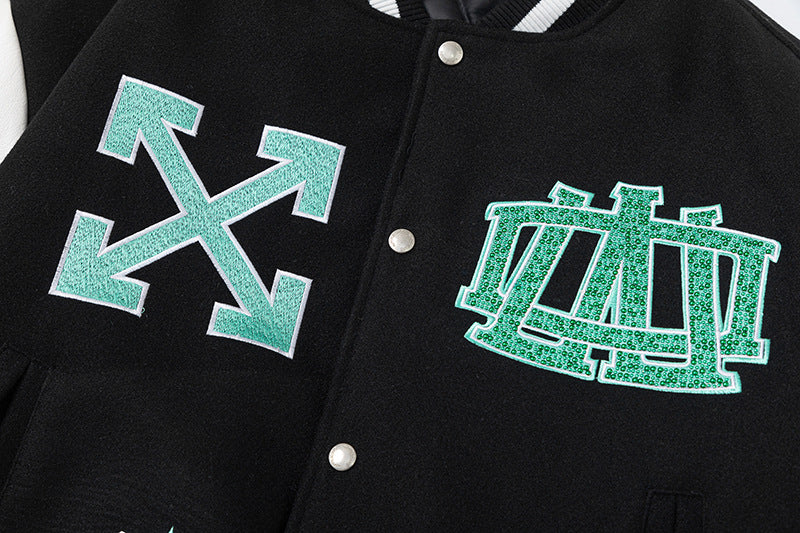 OFF WHITE x New York Liberty Varsity Jacket