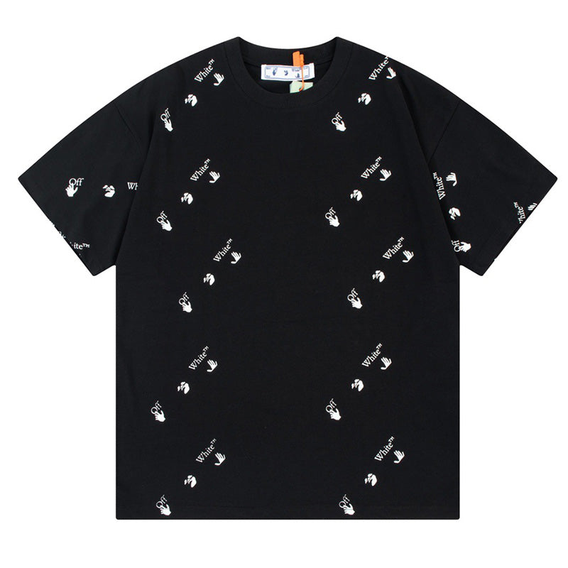 OFF-WHITE Swimming Man Logo-Print T-Shirt