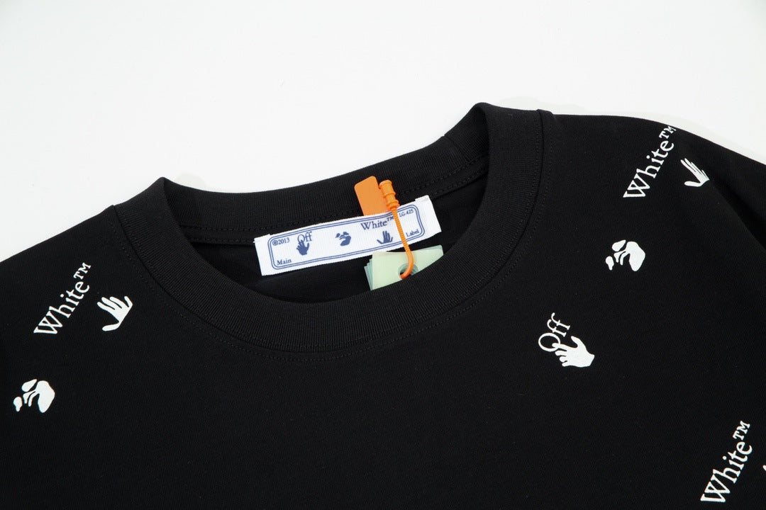 OFF-WHITE Swimming Man Logo-Print T-Shirt