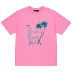 AMIRl Twisted Palms Cotton T-Shirts