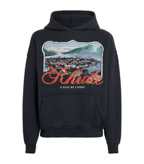 Rhude Black x Harrods Cotton Lago Di Como Hoodie