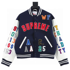 Supreme SS25 week3 Praises Varsity Jacket