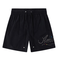 AMIRI Logo Studded Drawstring Shorts