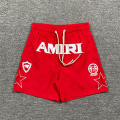 AMIRI Logo-Print Swim Shorts