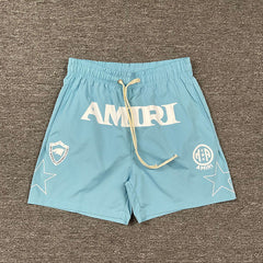 AMIRI Logo-Print Swim Shorts