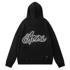 AMIRI Relaxed Zip Up Cotton Hoodies