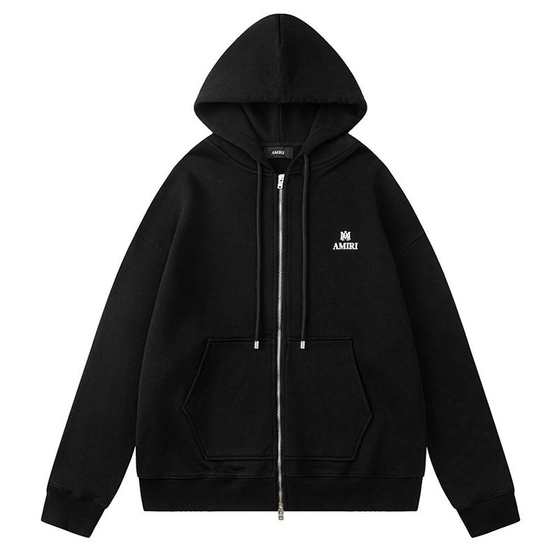 AMIRI Logo-Detail Zip-up Hoodie