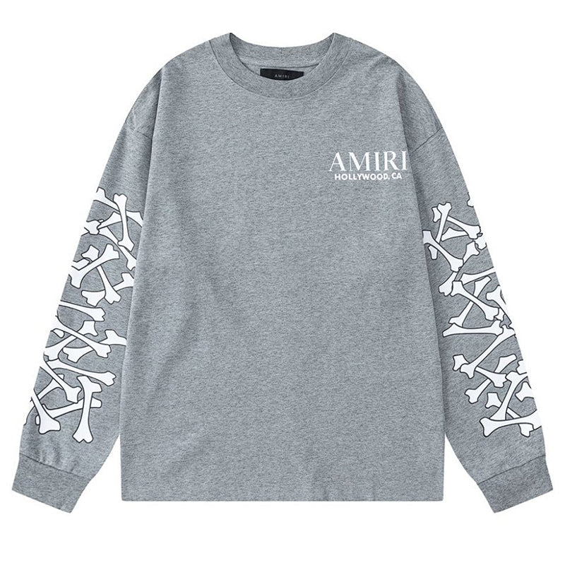 AMIRI Bones Stacked Long-Sleeve T-Shirts