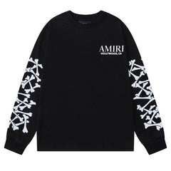 AMIRI Bones Stacked Long-Sleeve T-Shirts
