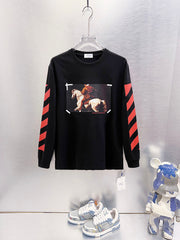 OFF-WHITE Artistic Print Long-Sleeve T-Shirt