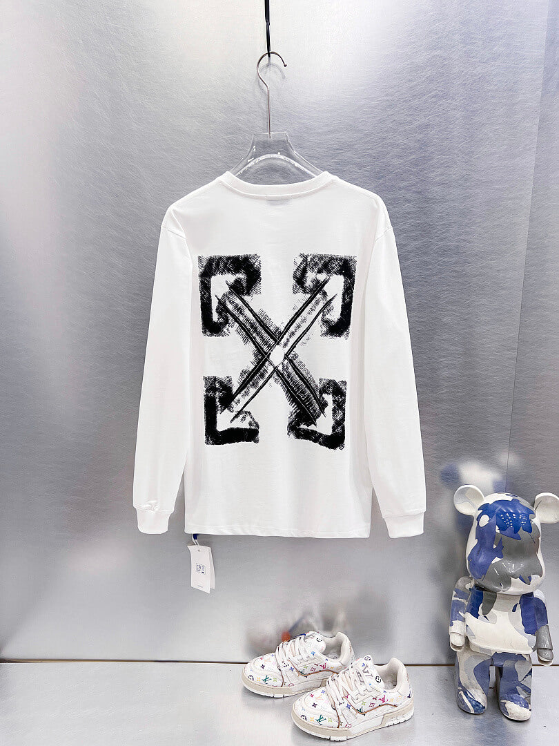 OFF-WHITE Arrow Back Print Long-Sleeve T-Shirt