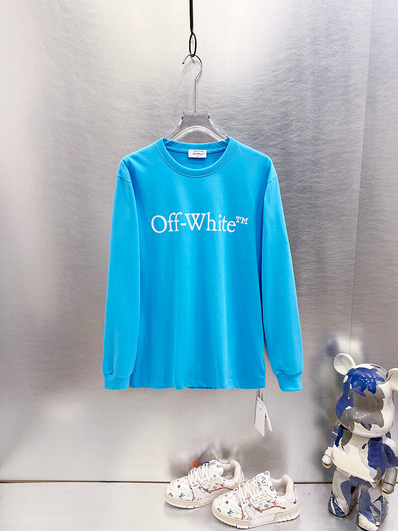 OFF-WHITE Logo Print  Long-Sleeve T-Shirt