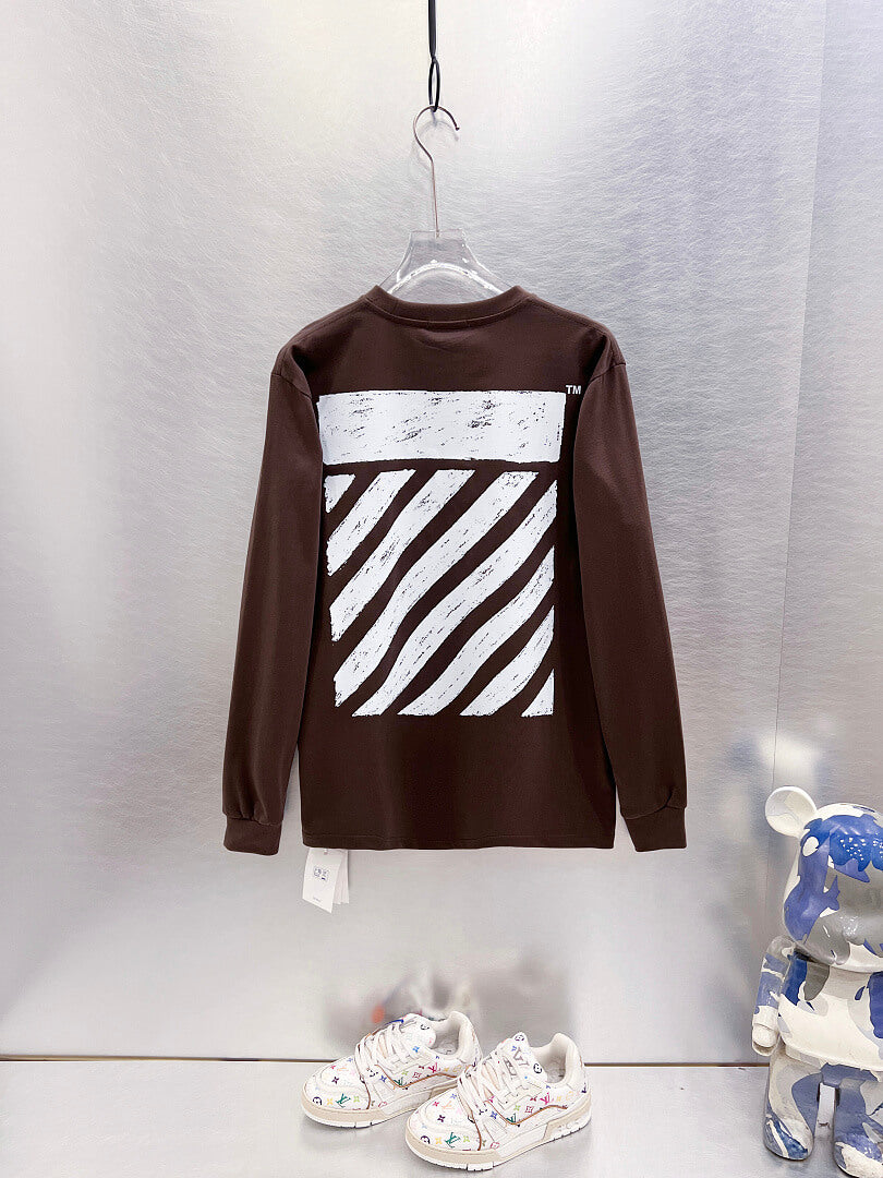 OFF-WHITE Logo Print Long-Sleeve T-Shirt