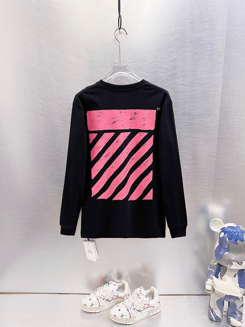 OFF-WHITE Logo Print Long-Sleeve T-Shirt