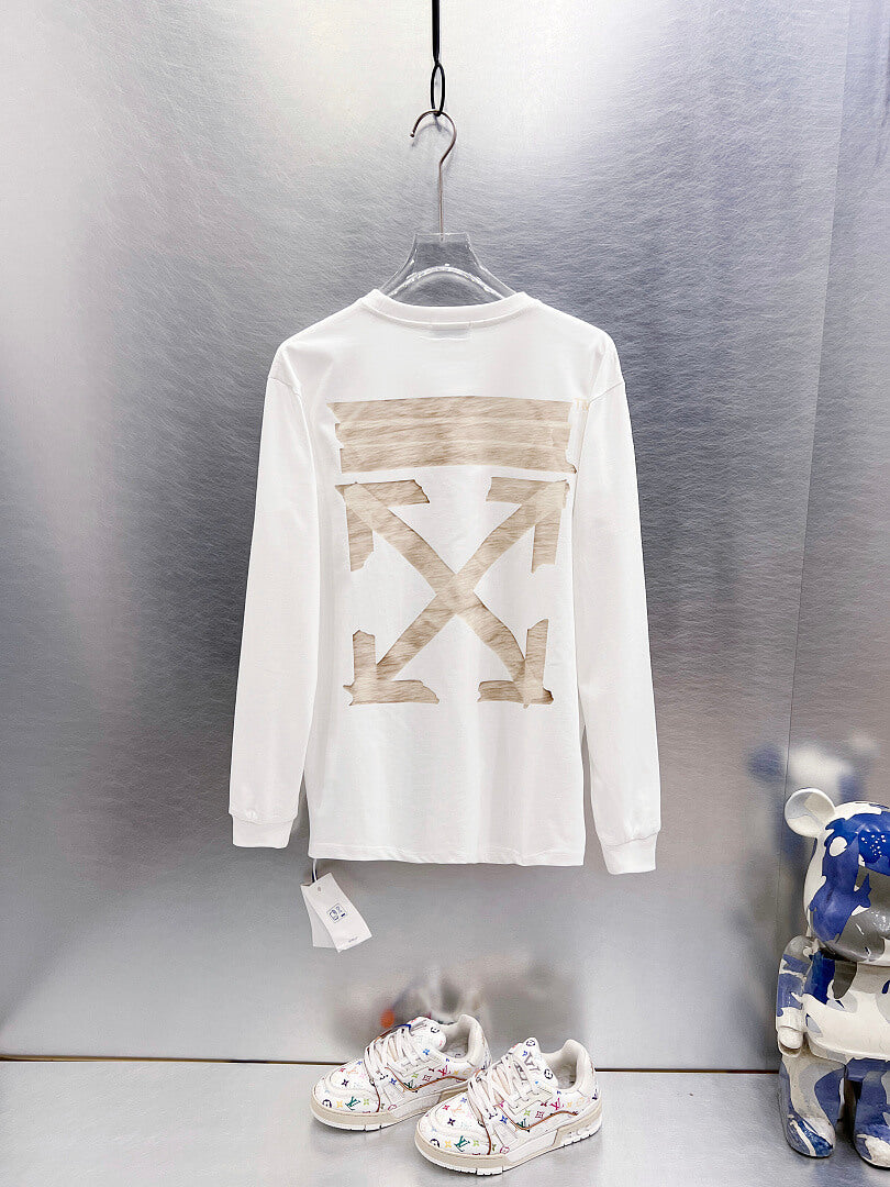 OFF-WHITE Tape Arrow  Long-Sleeve T-Shirt