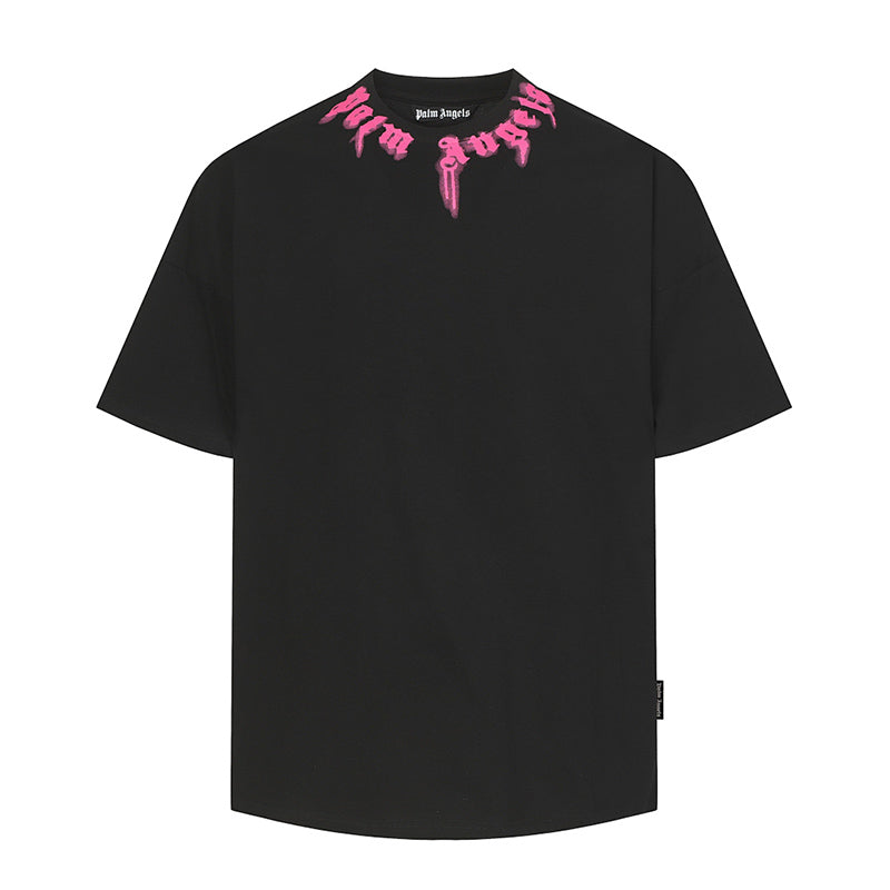 Palm Angels Curved-Logo Cotton T-Shirt